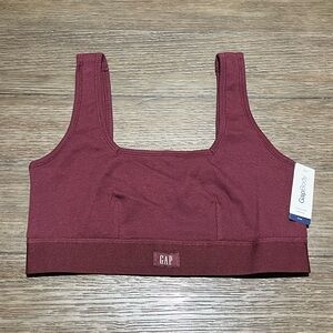 GAP Body Woman’s Cotton Ribbed Wine Bralette size Small NWT